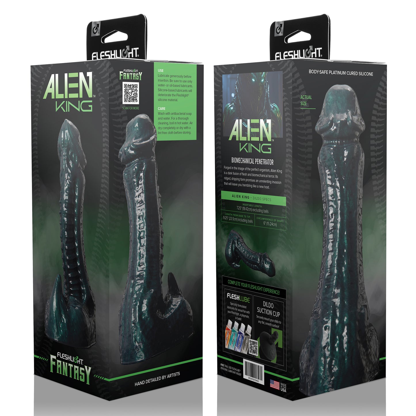 Fleshlight Fantasy Alien King Silicone Dildo