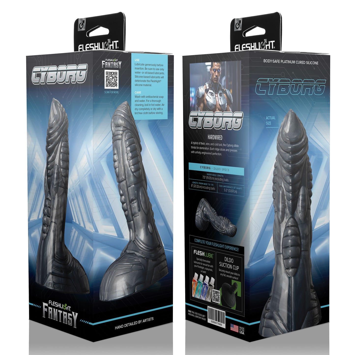 Fleshlight Fantasy Cyborg Silicone Dildo