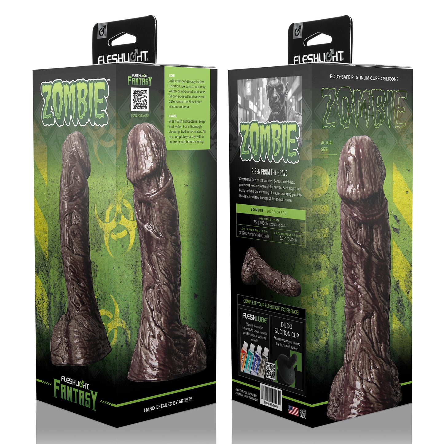 Fleshlight Fantasy Zombie Silicone Dildo